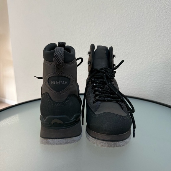 Simms Gray and Black Green Men’s Freestone Wading Outdoor Fishing Boots Size 7 main image 4